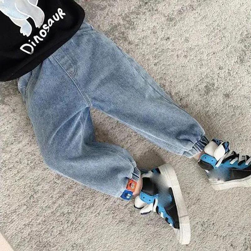 Children's Spring and Autumn Loose Jeans Trousers Children's Clothing Spring and Autumn Clothes Boys and Girls Casual Pants