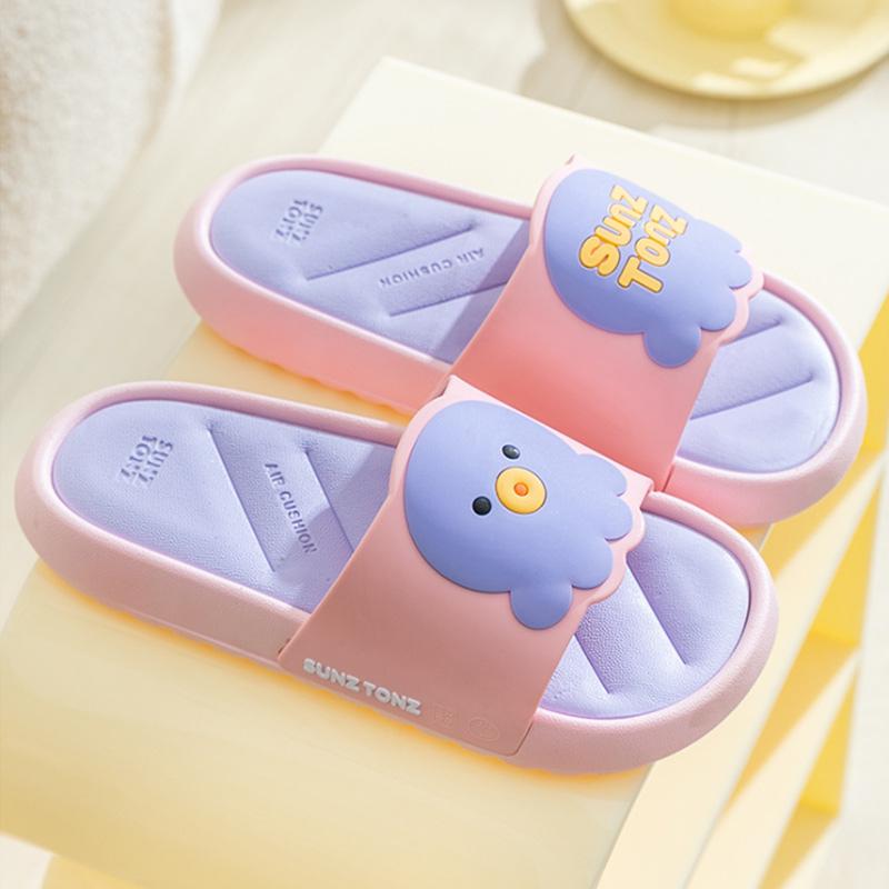 Ladies Bathroom Home Sandals and Slippers Couples Cute Cartoon Non-slip Go Out Slippers Men's Beach Shoes