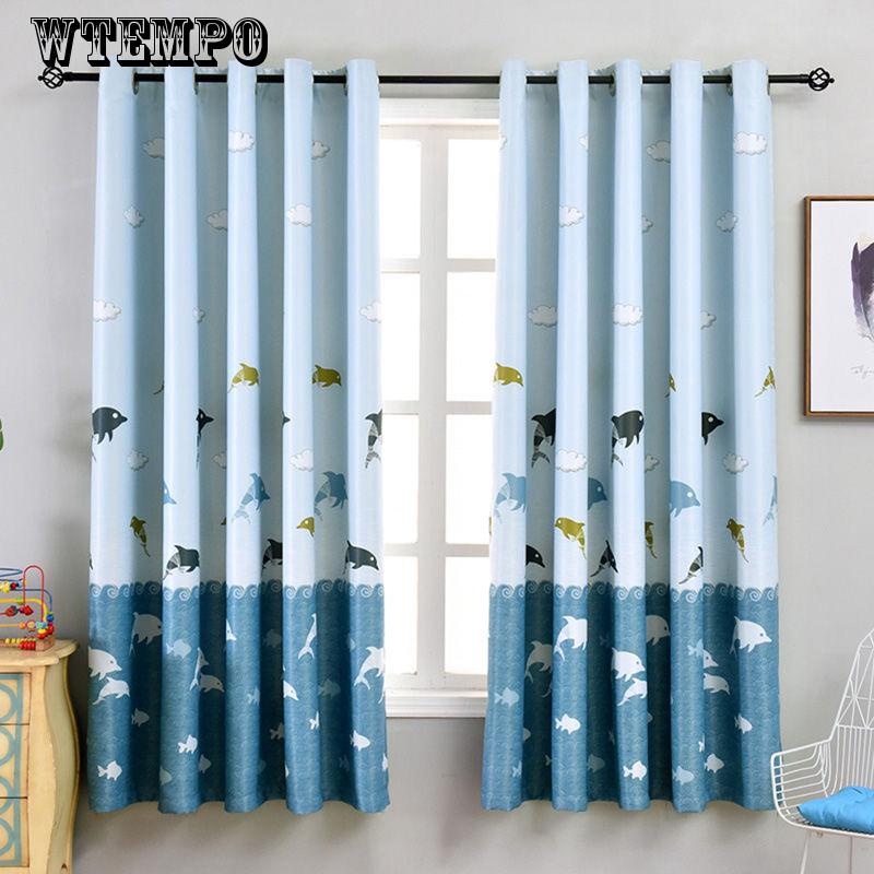 Printed Curtain Fabric Curtains Bedroom Balcony Living Room Curtain