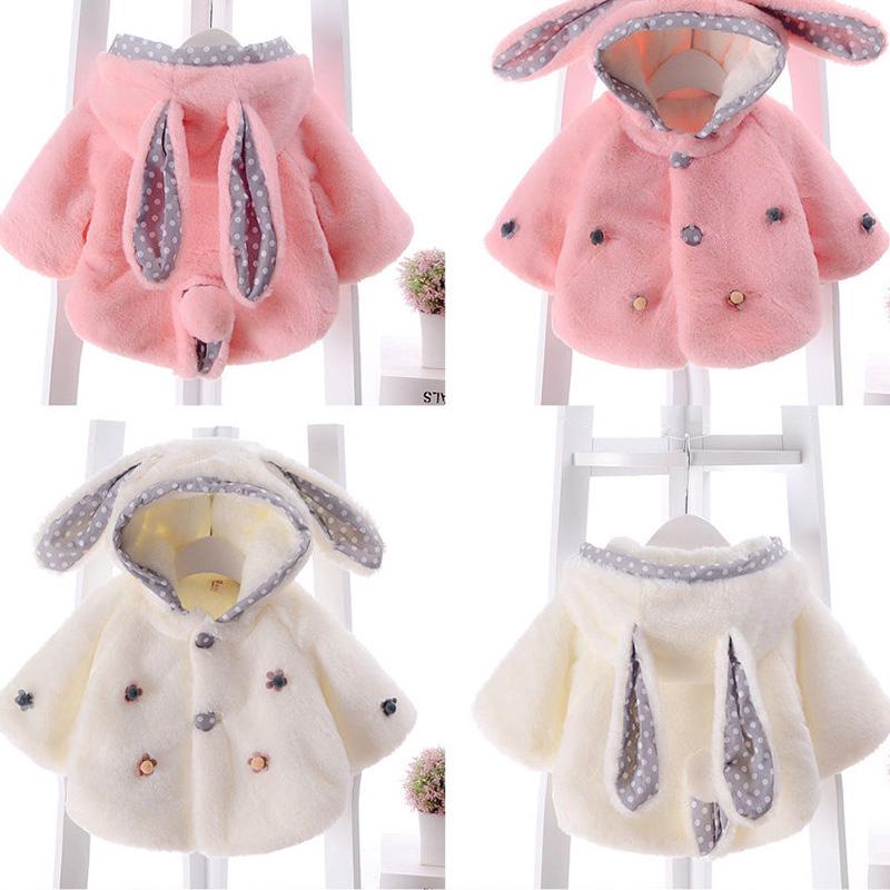 Baby Cloak Cloak Coat Baby Plus Velvet Thickening Style Outing Clothing Autumn and Winter Little Girl Fashion Top