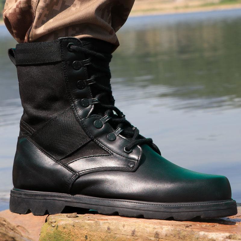 Large Size Combat Boots Military Boots Autumn and Winter Outdoor Non-slip Shock Boots Men's Boots