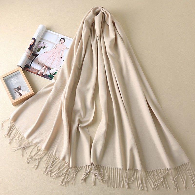 Women Scarf Women Autumn Winter Shawl Scarf Cashmere Scarves Solid Lady Wraps