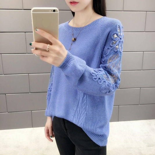 Autumn Winter Fashion O-Neck Pullover Sweater Female Casual Sweater Warm Long Sleeve Knitted Sweater