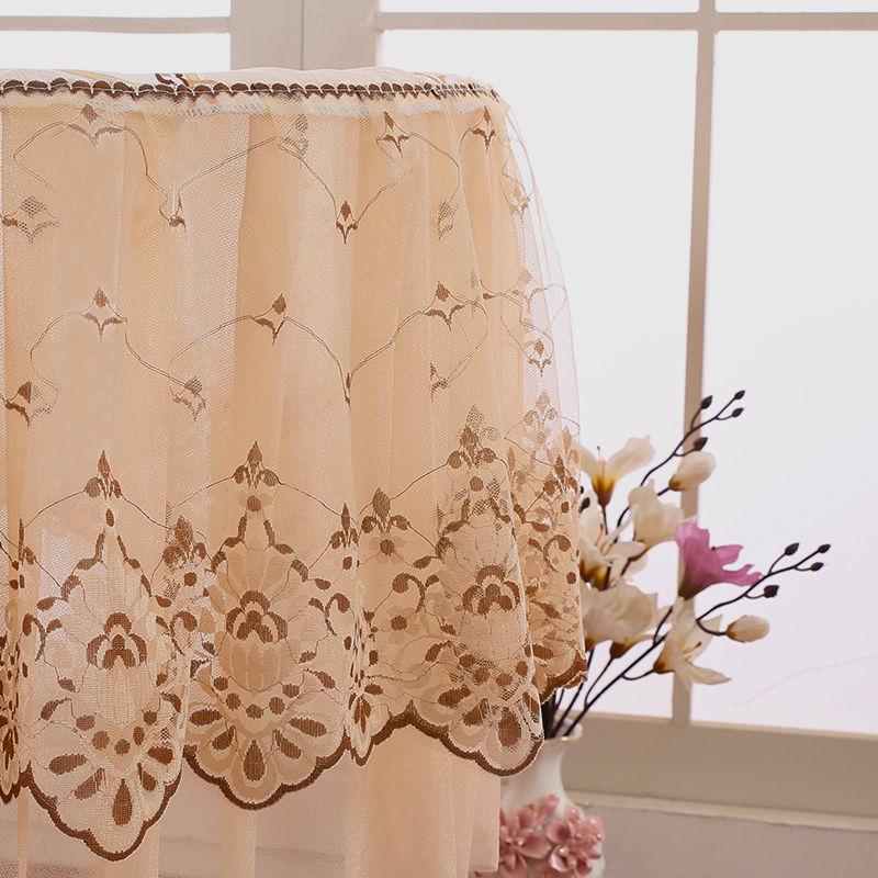 Lace Round Tablecloth Household All-inclusive Round Coffee Table Cover Towel Cover Cloth Round Tablecloth Cushion Cover Tablecloth