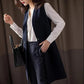 Long Vest Women Elegant Suit Vest Sleeveless Jackets Outerwear Office Lady Slim Waistcoat Vest Women's Casual Blazer