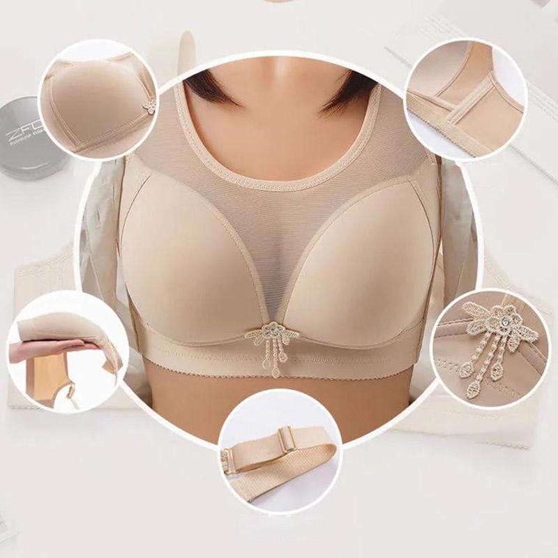 Thin and Large Size Women's Bra Without Steel Rims Gather Anti-sagging Tube Top Underwear Simple and Comfortable Bra