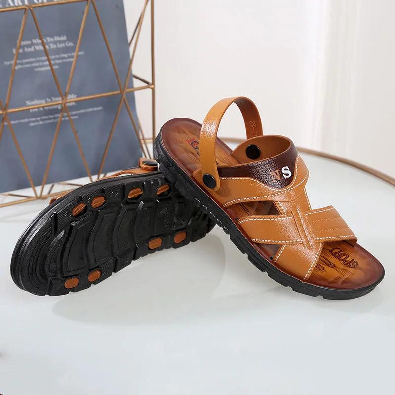 Beach Sandals Summer Dual-use Sandals and Slippers Men's Beach Shoes Korean Version Breathable Sandals Waterproof Sandals and Slippers