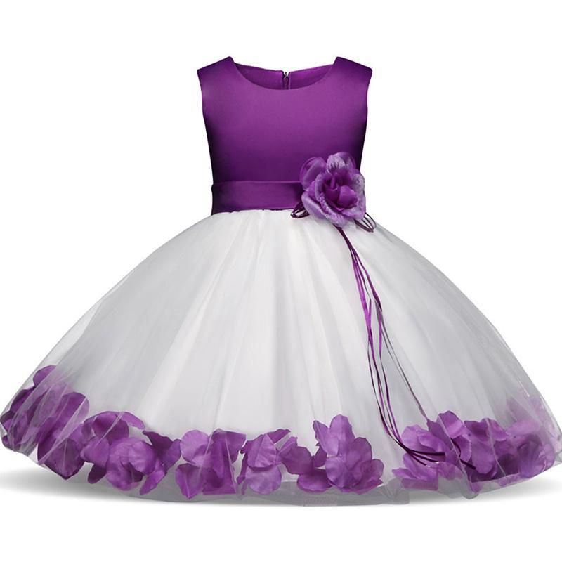 Flower Christmas Girl Dress Wedding Princess Tutu Party Events Dresses for Teenage Girl Dress Ceremonies Kids Children Clothes