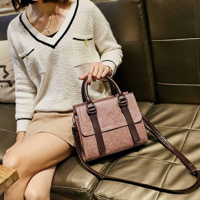 Fashion Handbags Korean Version of The Retro Bag Shoulder Diagonal Bag INS Minimalist Wild Handbag Hundreds of Skin Shoulder Bag