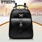 Two Belt Multifunction Female Backpack Leather Bags Girls Rucksack Shoulder bag Mochila