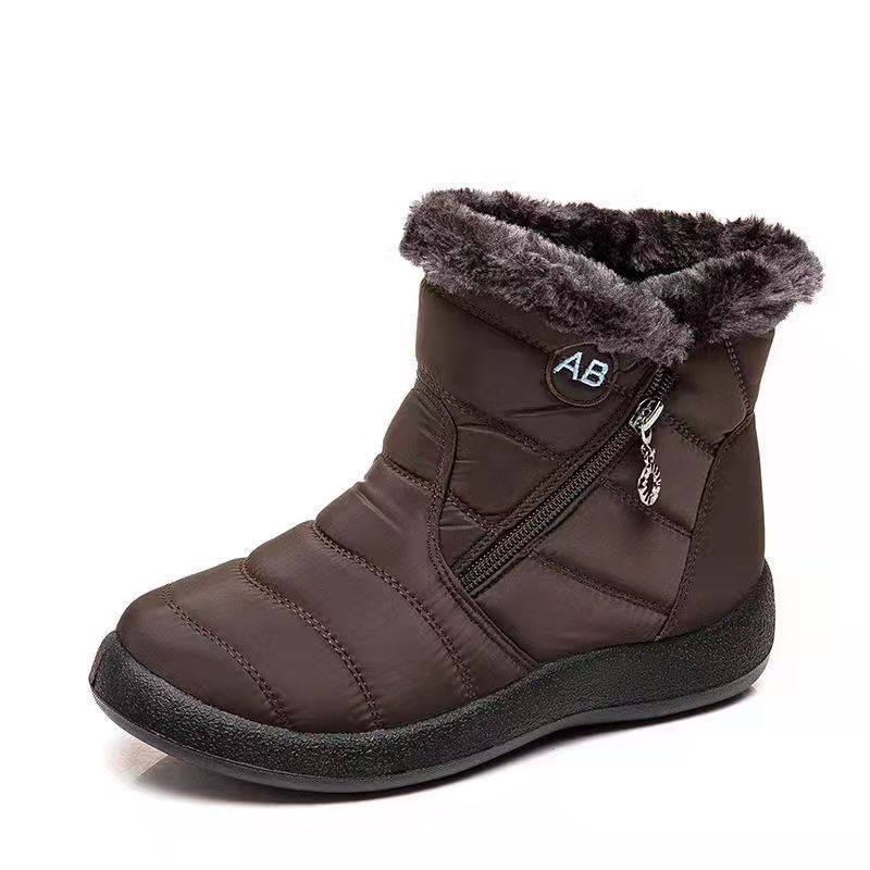 High Quality Winter Boots Women's Boots Mother Shoes Waterproof Ankle Boots Women Rain Warm Fur Foot