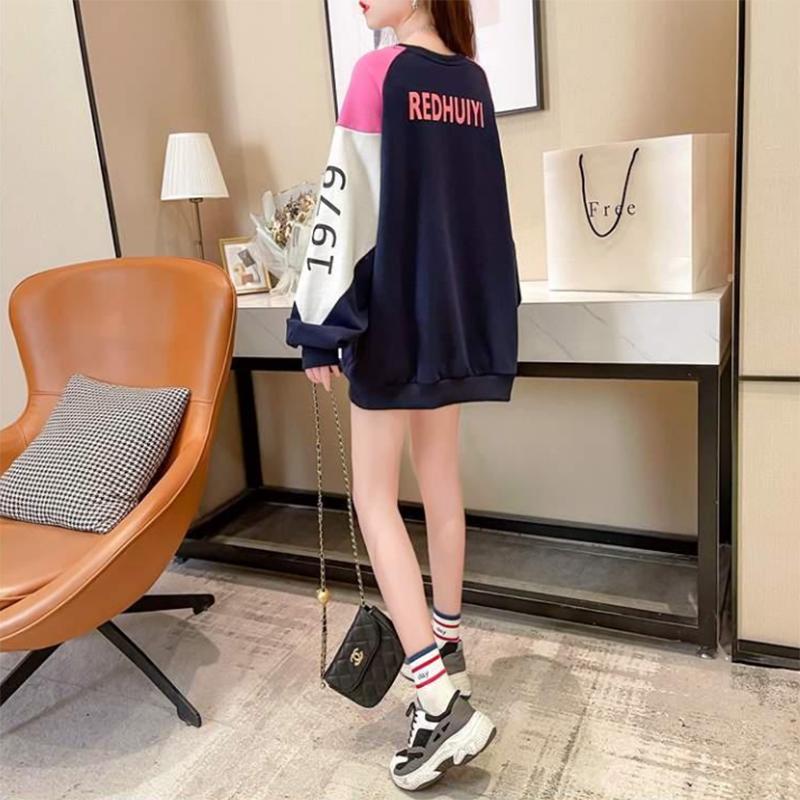 Fashion Fried Street Female Sweater Loose Korean Version of The Long Spring Thin Section Women's Top