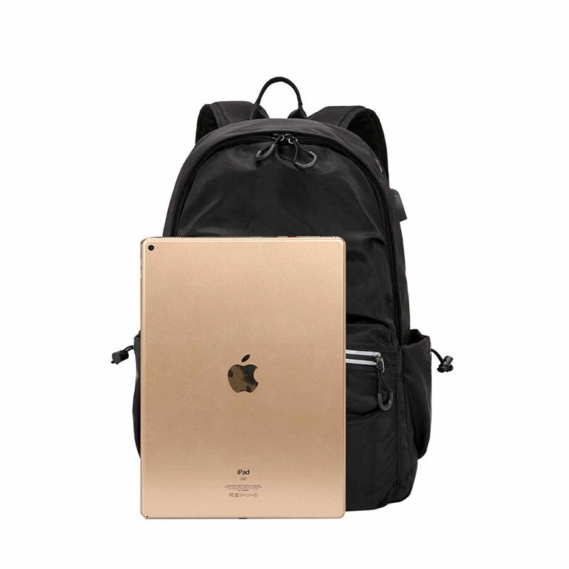 Canvas Backpack Men Women USB Mouthphone Hole Waterproof Travel Bag Student Book Computer Bags