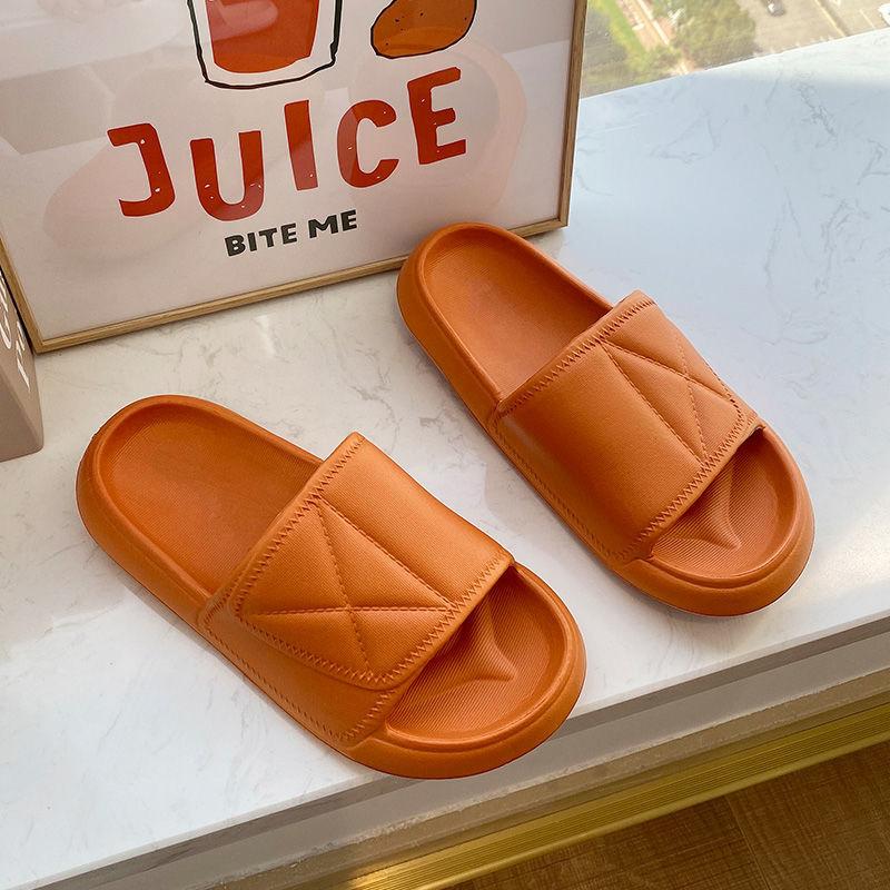 Eva Thick-soled Slippers  Women  Men  Summer Home Indoor Bathroom Bath Soft Bottom Non-slip Slippers