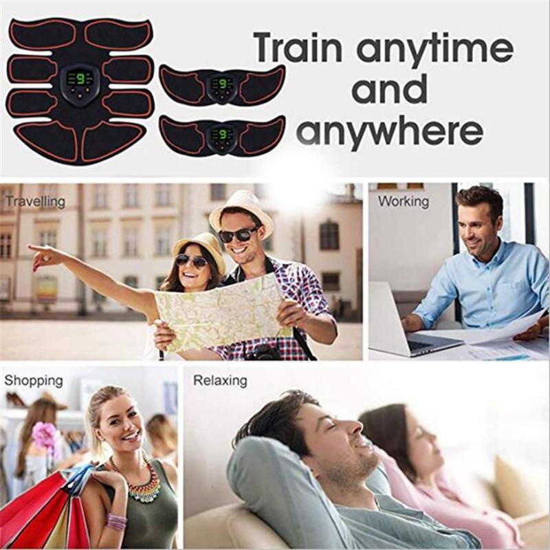 Sports Home Lazy Exercise Abdomen Stimulation EMS Wireless Muscle Stimulator Smart Fitness Male