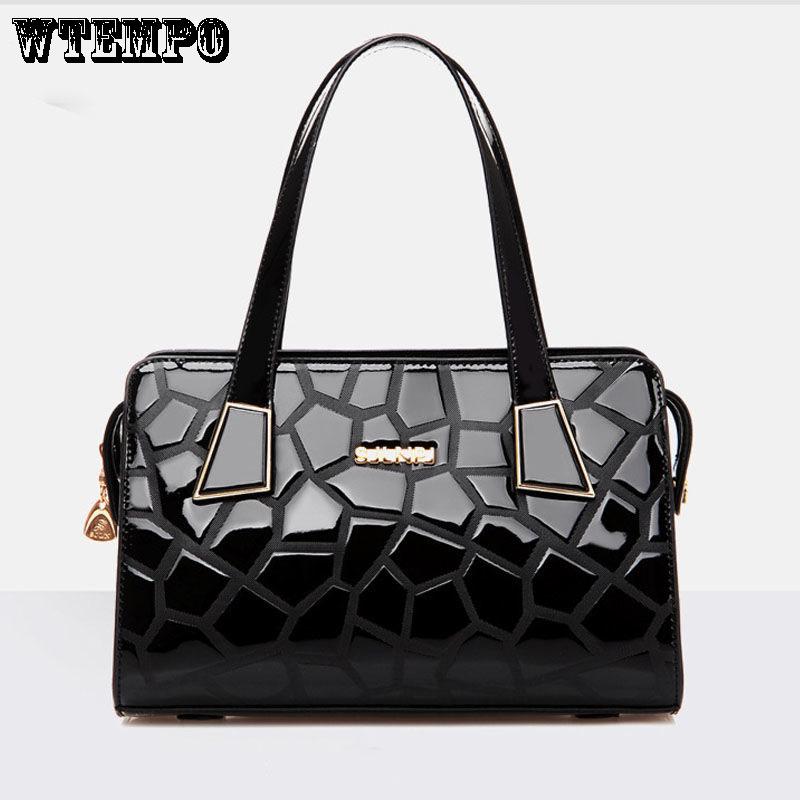 Patent Leather Handbag Fashion Ladies Handbag Shoulder Messenger Bag Fashion Leather