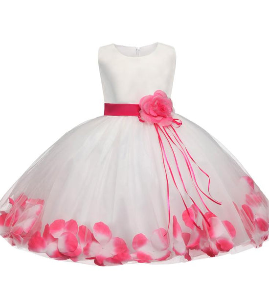 Flower Christmas Girl Dress Wedding Princess Tutu Party Events Dresses for Teenage Girl Dress Ceremonies Kids Children Clothes