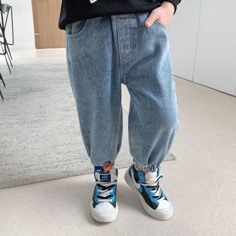 Children's Spring and Autumn Loose Jeans Trousers Children's Clothing Spring and Autumn Clothes Boys and Girls Casual Pants