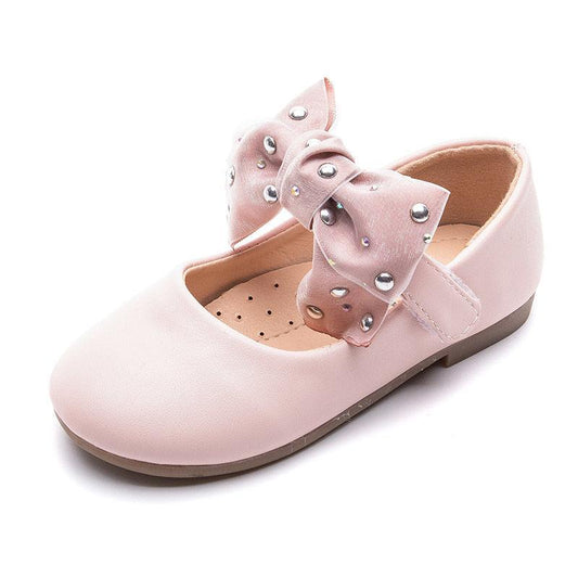 Baby's Shoes Girl's Leather Shoes In Spring and Summer Non Slip Bowknot Children's Shoes Versatile Little Girl's Single Shoes