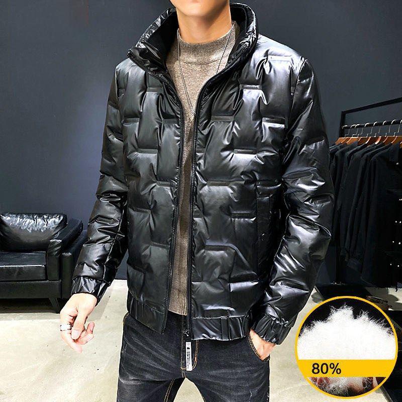 Lightweight Men's Down Jacket Winter White Duck Down Jacket Short Style Casual Down Jacket