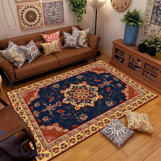 American Retro Carpet European Ethnic Style Living Room Carpet Country Simple Sofa Coffee Table Bedroom Bedside Blanket