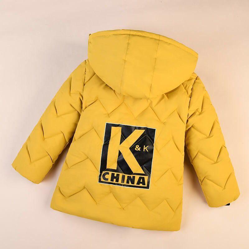 Children's Clothing Baby Winter Children's Cotton-padded Jacket Boy's Down Jackets Warm Cotton-padded Jacket with Velvet Thick Casual Korean Coat