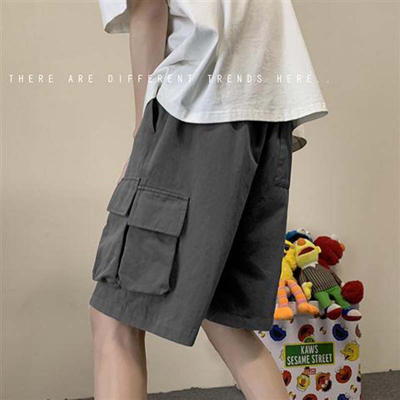 Workwear Shorts Men's Summer Wear All-match Five-point Pants Loose Straight-leg Pants