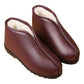 Cotton Shoes Leather Cotton Shoes Plus Velvet Waterproof Mother Shoes Non-slip Soft-soled Short Boots Warm Casual Shoes