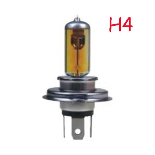 2Pcs Super Bright Car Headlights Super White Light Gold Light Xenon Lamp H1 H3 H7 H8 H11 H4 High Beam and Low Beam Halogen Bulb 100W