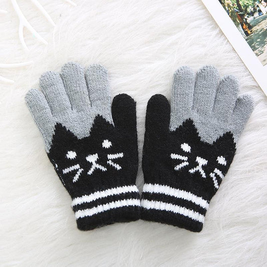 Children Magic Gloves & Mittens Girl Boy Kid Stretchy Knitted Winter Warm