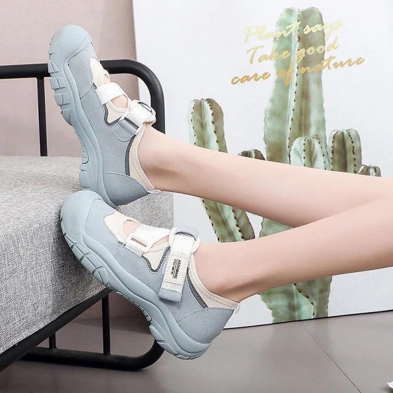 Big Toe Canvas Shoes Female Students Korean Version of The Old Daddy Shoes Female Harajuku All-match Casual Shoes