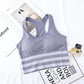 Women's Fashion Fitness Solid Color Sleeveless Halter Cross Bandage Sportswear Vest