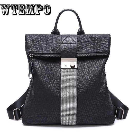 Women Leather Backpacks High Quality Ladies Bagpack Vintage  School Bags For Backpacks Female