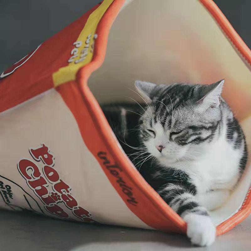 Potato Chips Bag Cat Bed House Cat Bed Pet Cat Hammock Pets Dog Bed Cats Dog