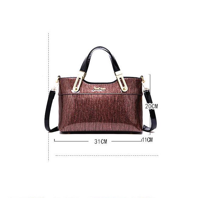 Bags for Women Leather Handbags Bright Leather Shoulder Bag Ladies Clutch Bride Wedding Tote