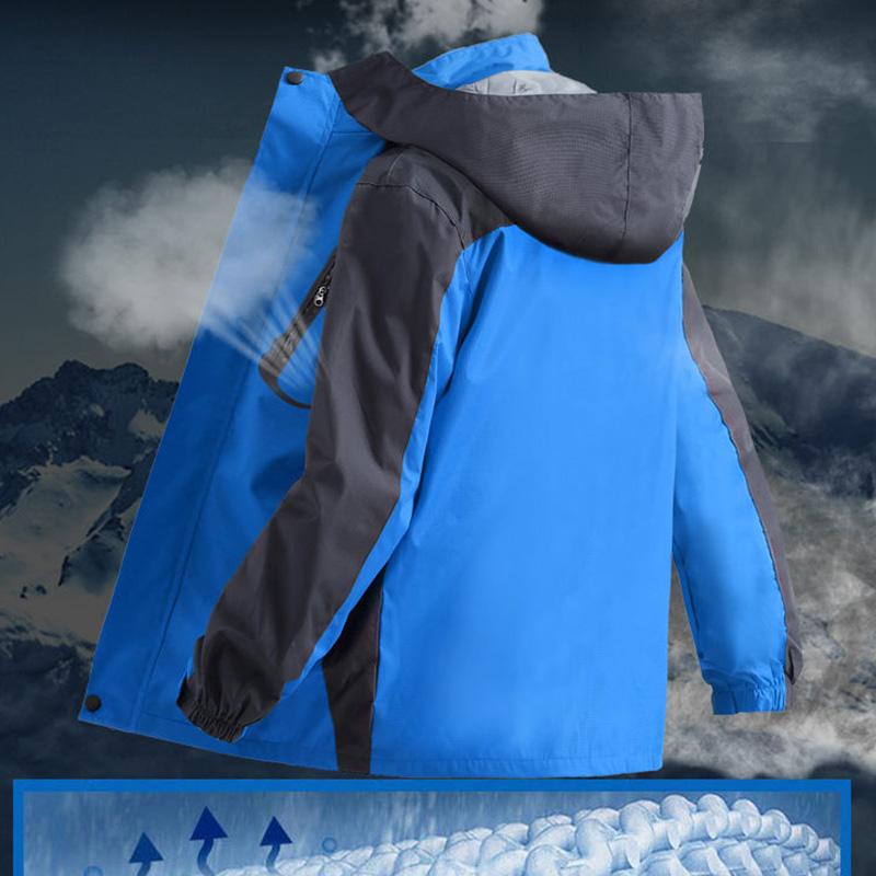 Single Layer Custom Spring and Autumn Outdoor Jacket Men's Plus Size Thin Jacket Men's Waterproof Windproof Mountaineering Clothing