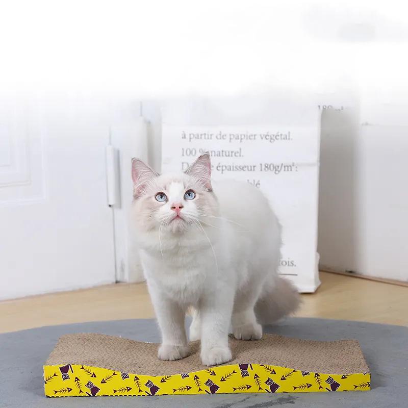 Cat Scratching Board Claw Grinder Cat Claw Board Corrugated Paper Cat Scratching Pad Cat Toy Grinding Scratching Board Cat Litter Toy Pet Supplies