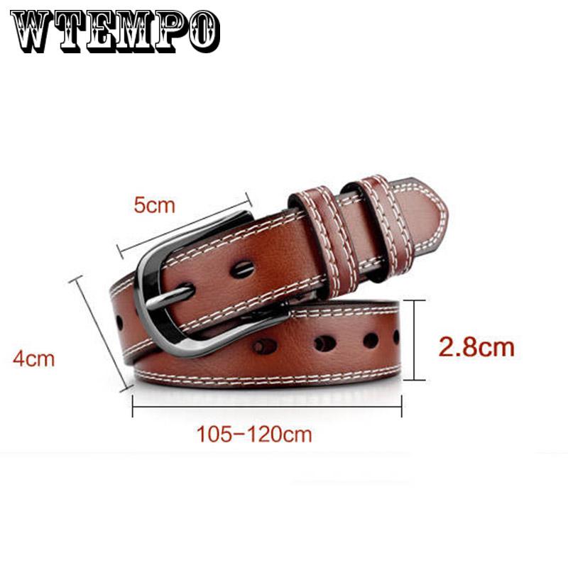 Women Belts Luxury Brand Blue Leather Fashion Women's Pin Buckle Belt Female Accessories