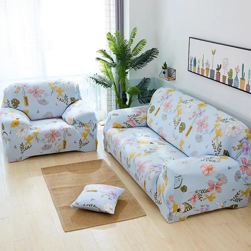 Elastic sofa covers for living room anti slip cartoon sofa slip cover 1/2/3/4 Seater simple mordern casual Slipcover Universal