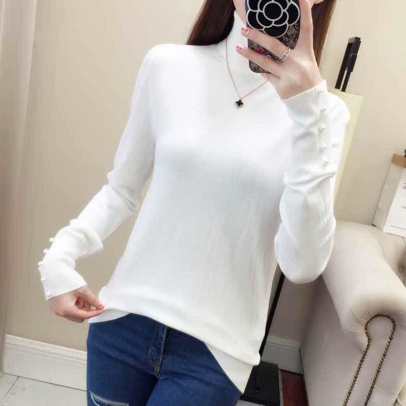 Turtleneck Sweater Women's 2020 Autumn and Winter New Slimming Bottoming Shirt Thickening Korean Version of The Loose Long-sleeved Sweater