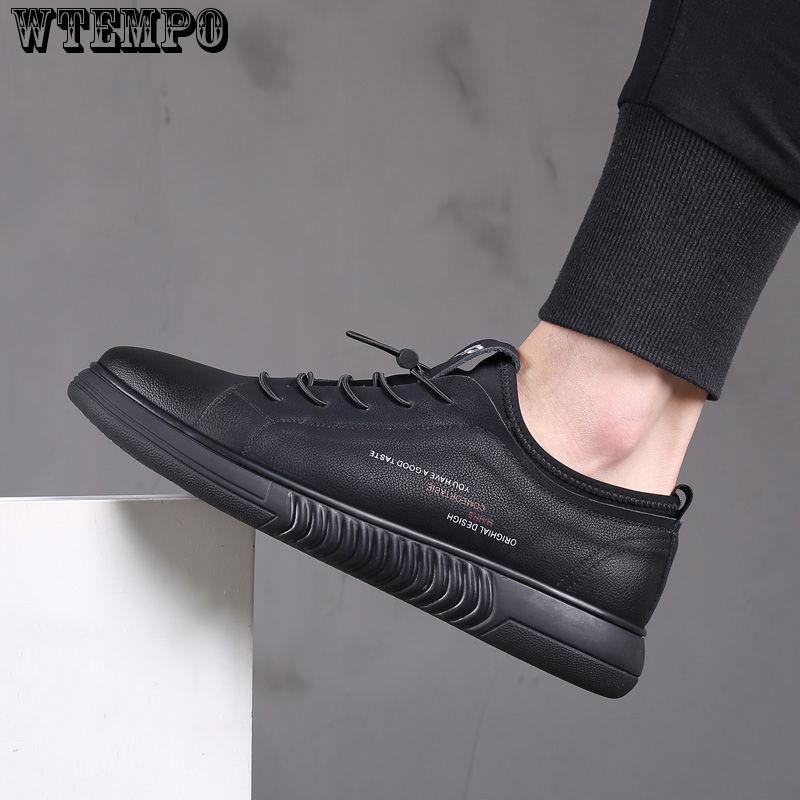 Sweat-proof Sports Shoes Men's Leather Sneakers Leather Shoes Casual Shoes White Shoes