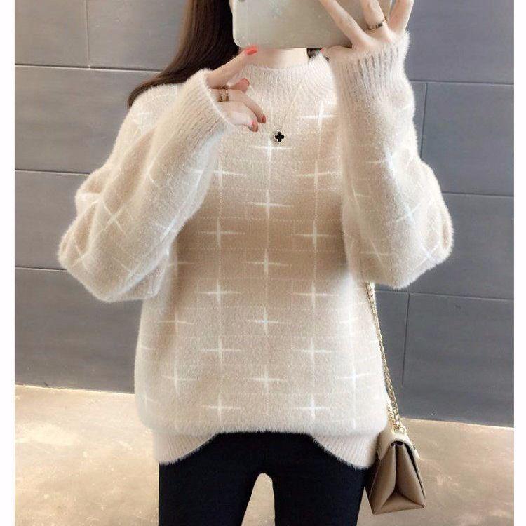 Women Oversized Knitted Sweater Batwing Sleeve Pullover Loose Outwear Tops