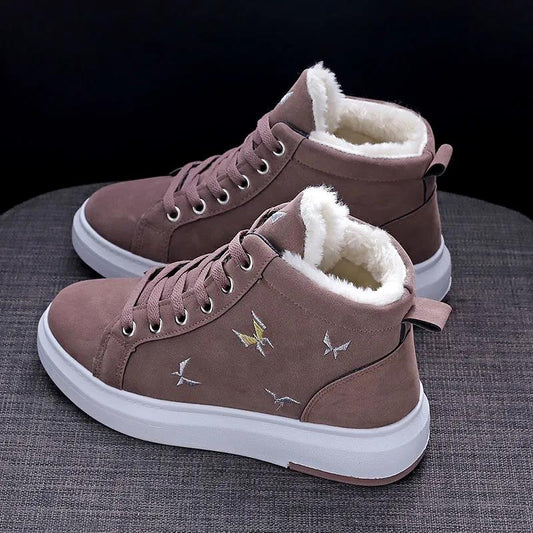 Winter Plus Velvet Thick All-match Warm Shoes Autumn and Winter Shoes Snow Boots Women