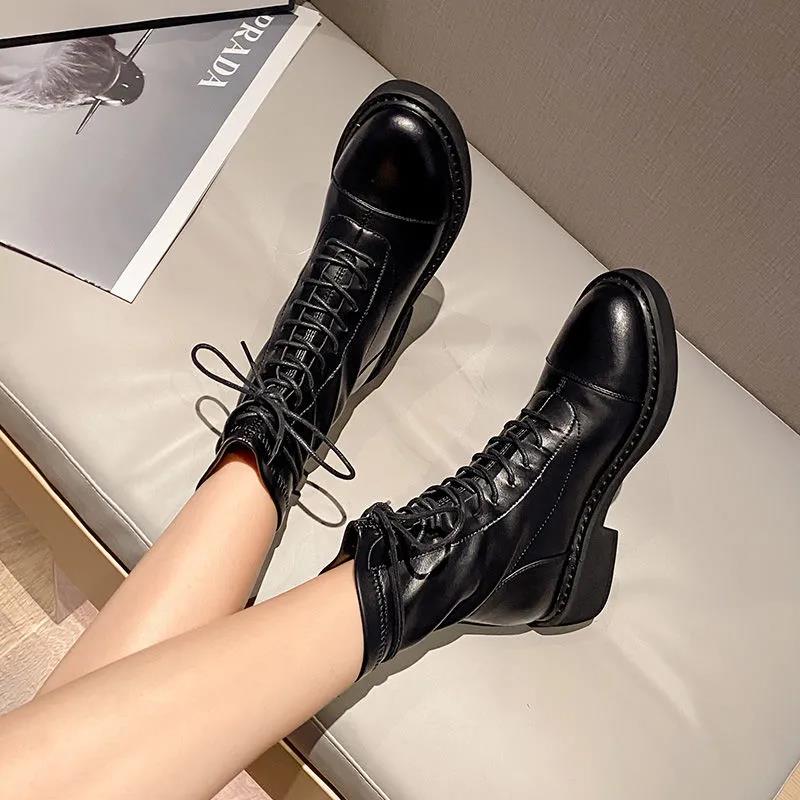 Thick Heel Women's Boots Short Boots Women's Autumn and Winter Plush Women's Boots Shoes Women's Martin Boots