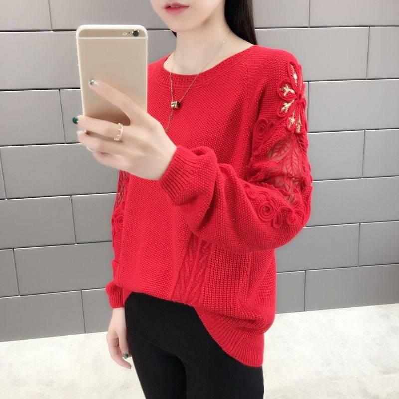 Women Fashion Casual Sweaters Ladies Girls Long Sleeve Pullover Knitted Tops Outwear Fits