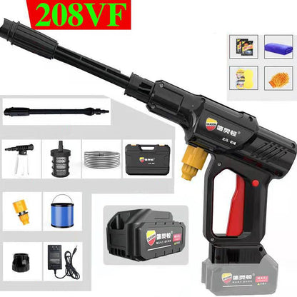 208VF Black Knight Powerful High Pressure Water Gun Set Handheld Car Washer Garden Sprinkler with Toolbox