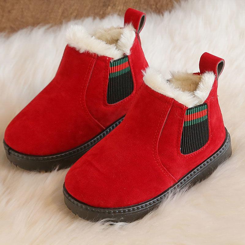 Children's Cotton Shoes Boys' Winter Plus Baby Cotton Shoes Girls' Big Cotton Boots Children's Snow Boots