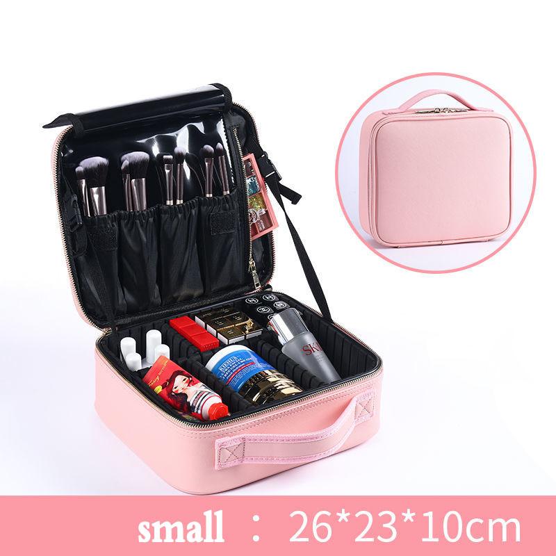 Cosmetic Bag Simple PU Leather Large-capacity Cosmetic Storage Bag and Makeup Artist Tattoo Tool Kit