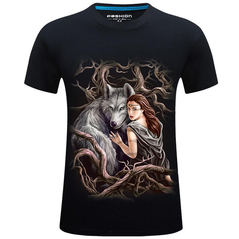 Men's Summer Casual 3dT Shirt Fashion Personality Printing Men T-shirt