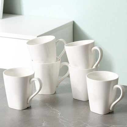 Living Room Drinking Cup Set Simple Mark Cup Household Milk Cup Ceramic Breakfast Cup Family Hospitality Tea Cup